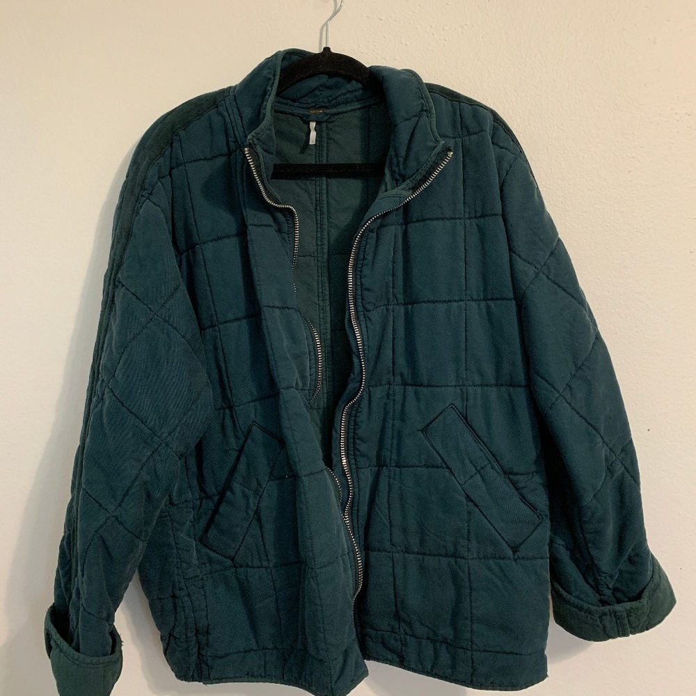 Free People Dolman Quilted Knit Jacket